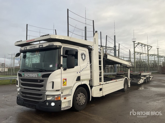 2015 Scania P410 4x2 Sleeper Car Carrier Truck - Camión portavehículos: foto 1 2015 Scania P410 4x2 Sleeper Car Carrier Truck - Camión portavehículos: foto 1