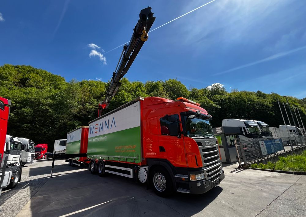 Scania G420 // Tandem // HDS Palfinger 18002 EH // Przyczepa // Oś skrętna podnoszona // Video !!! - Camión lona, Camión eléctrico: foto 2 Scania G420 // Tandem // HDS Palfinger 18002 EH // Przyczepa // Oś skrętna podnoszona // Video !!! - Camión lona, Camión eléctrico: foto 2