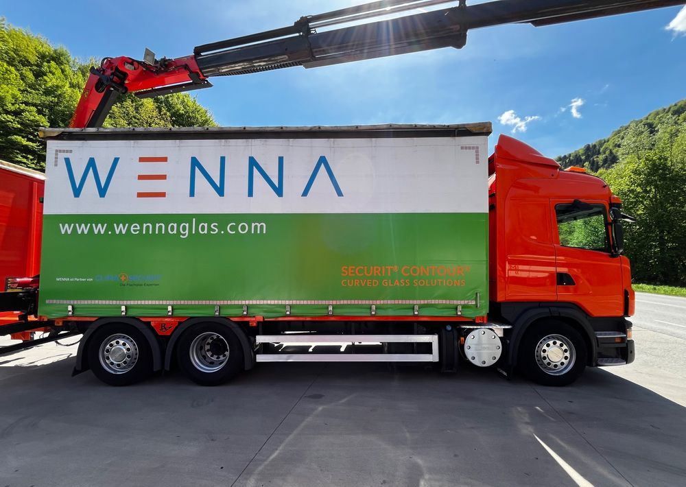 Scania G420 // Tandem // HDS Palfinger 18002 EH // Przyczepa // Oś skrętna podnoszona // Video !!! - Camión lona, Camión grúa: foto 4 Scania G420 // Tandem // HDS Palfinger 18002 EH // Przyczepa // Oś skrętna podnoszona // Video !!! - Camión lona, Camión grúa: foto 4