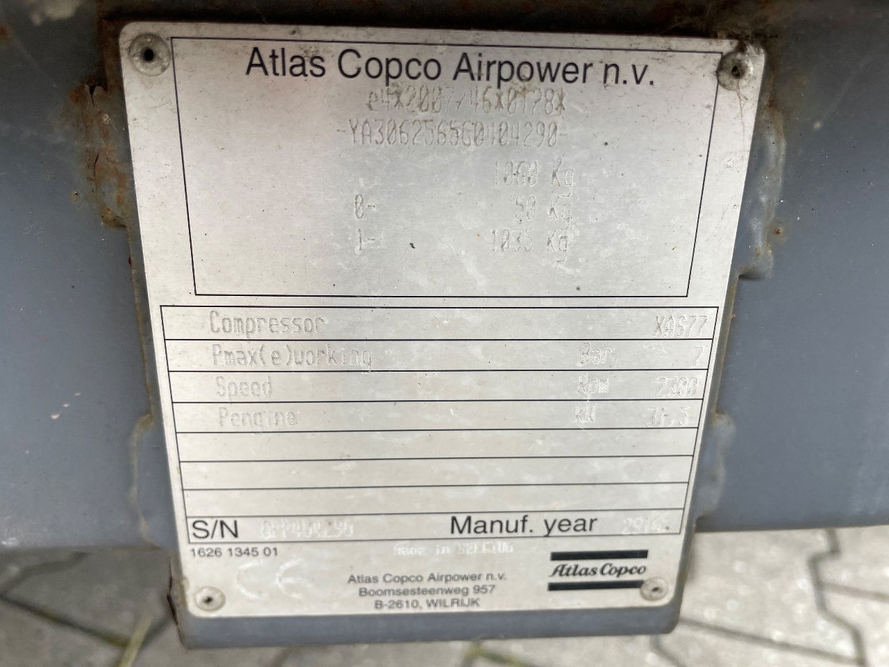 Atlas Copco Xas77 - Compresor de aire: foto 5 Atlas Copco Xas77 - Compresor de aire: foto 5