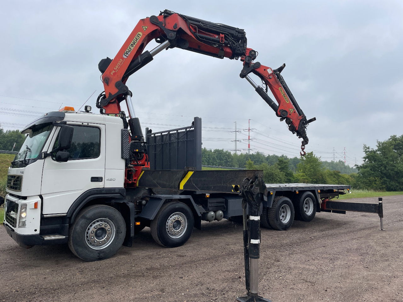 Volvo FM 12.420 with palfinger PK56002 with jib and winch, excellent condition - Camión grúa: foto 1 Volvo FM 12.420 with palfinger PK56002 with jib and winch, excellent condition - Camión grúa: foto 1