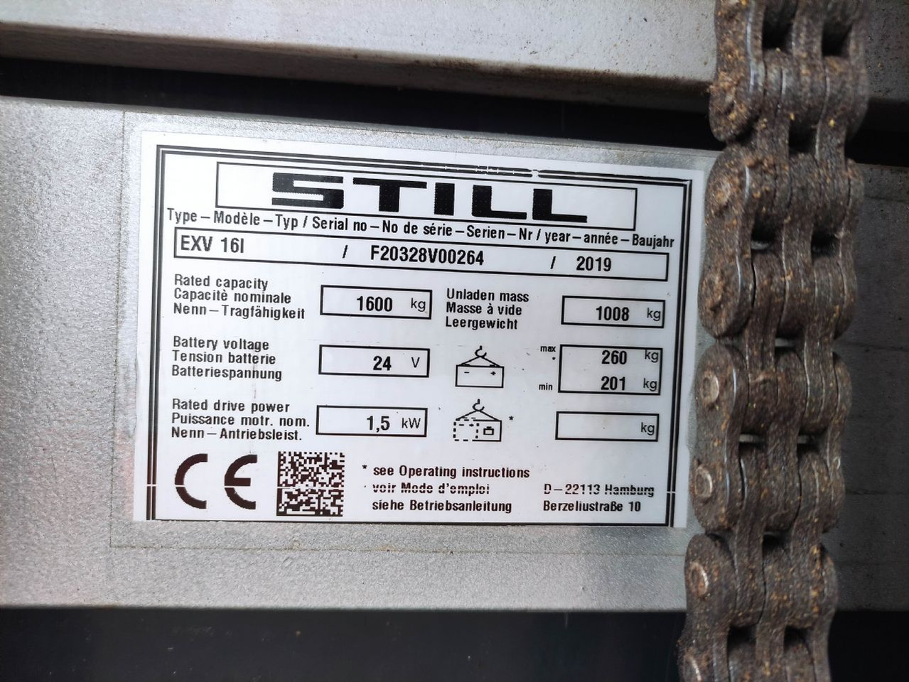 Still EXV 16 i - Apilador: foto 5 Still EXV 16 i - Apilador: foto 5