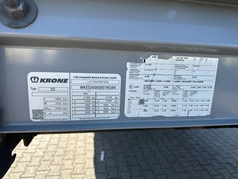 Krone SD Schuifzeil -Dak / SAF-Disc / Huckepack - Semirremolque lona: foto 5 Krone SD Schuifzeil -Dak / SAF-Disc / Huckepack - Semirremolque lona: foto 5