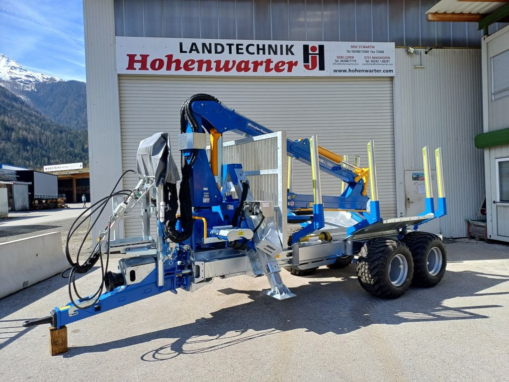 Binderberger RW 12 alpin mit BK 6-7000 S (20634) - Remolque forestal: foto 1 Binderberger RW 12 alpin mit BK 6-7000 S (20634) - Remolque forestal: foto 1