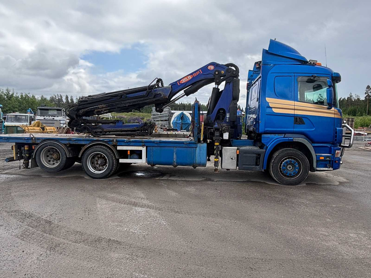 Truck Scania R 164 460 + crane PM 35.5 SP - Camión caja abierta, Camión grúa: foto 4 Truck Scania R 164 460 + crane PM 35.5 SP - Camión caja abierta, Camión grúa: foto 4