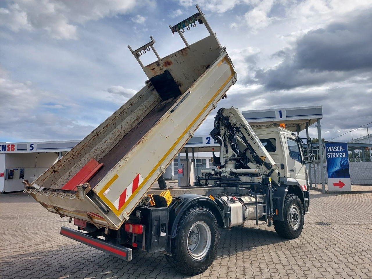 Mercedes-Benz Atego / 1324 MEILLER 4X4 KRAN ATLAS 116.3 Kipper - Camión volquete, Camión grúa: foto 5 Mercedes-Benz Atego / 1324 MEILLER 4X4 KRAN ATLAS 116.3 Kipper - Camión volquete, Camión grúa: foto 5
