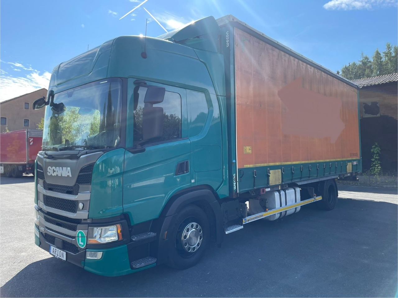 Scania G450 Pritsche+Plane/Wechsler/WECON/StandAC/EU6d - Camión lona: foto 3 Scania G450 Pritsche+Plane/Wechsler/WECON/StandAC/EU6d - Camión lona: foto 3