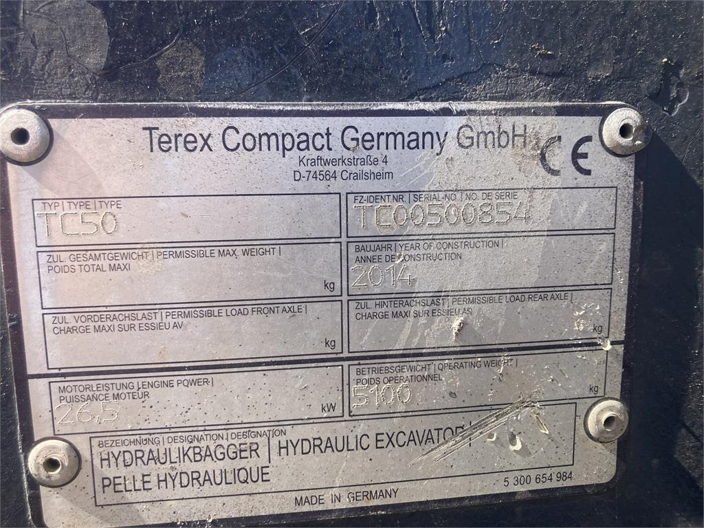 Terex TC50 - Miniexcavadora: foto 5 Terex TC50 - Miniexcavadora: foto 5