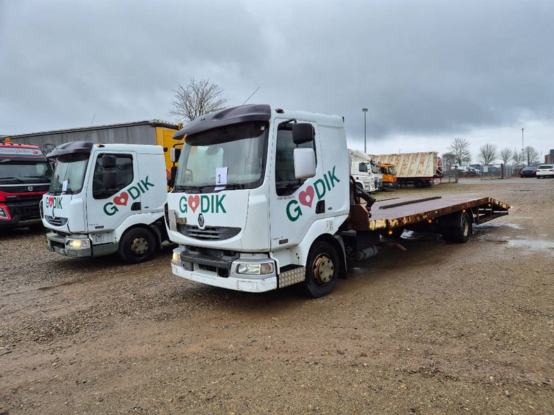 Renault 220 Machine/auto Transport and crane(2 stk) - Camión portavehículos: foto 2 Renault 220 Machine/auto Transport and crane(2 stk) - Camión portavehículos: foto 2