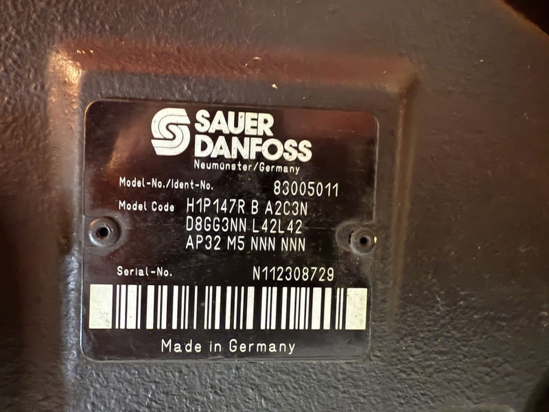Sauer Danfoss H1P147R Piston Pump 83005011 - Piezas de recambio para Maquinaria de construcción: foto 2 Sauer Danfoss H1P147R Piston Pump 83005011 - Piezas de recambio para Maquinaria de construcción: foto 2