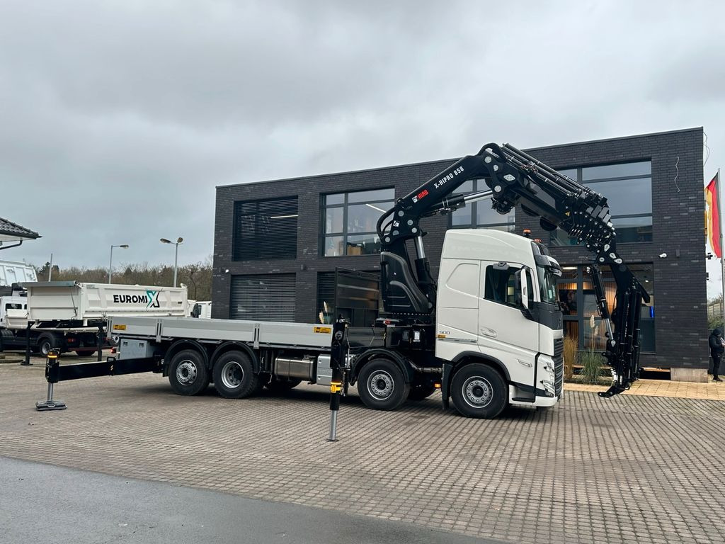 Volvo FH500 8X4 Kran HIAB X-HiPro858E-8 & Jib150x-6 - Camión caja abierta, Camión grúa: foto 4 Volvo FH500 8X4 Kran HIAB X-HiPro858E-8 & Jib150x-6 - Camión caja abierta, Camión grúa: foto 4