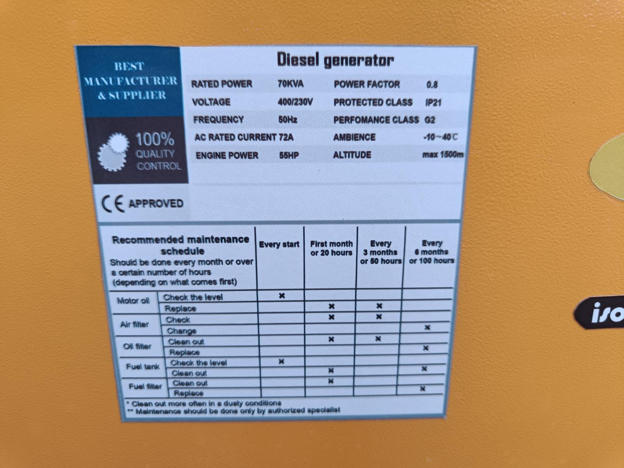 Stahltech 70kVA Diesel Generator Nieuw - Generador industriale: foto 3 Stahltech 70kVA Diesel Generator Nieuw - Generador industriale: foto 3