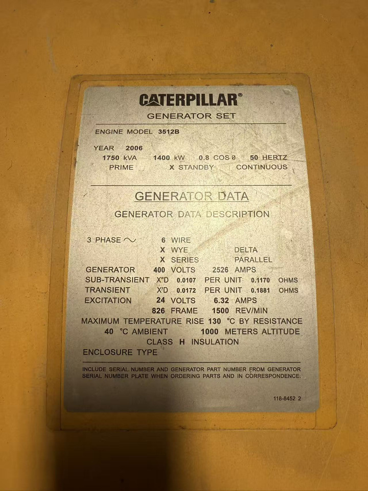 CATPILLAR 3512B - Maquinaria industrial, Generador industriale: foto 4 CATPILLAR 3512B - Maquinaria industrial, Generador industriale: foto 4