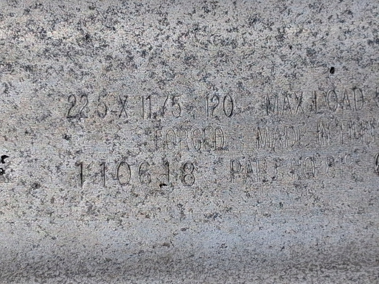 FELGA ALUMINIOWA ALCOA PRZÓD SZEROKA POLEROWANA 22,5 X 11,75 ET 120 TIR - Llanta para Camión: foto 5 FELGA ALUMINIOWA ALCOA PRZÓD SZEROKA POLEROWANA 22,5 X 11,75 ET 120 TIR - Llanta para Camión: foto 5
