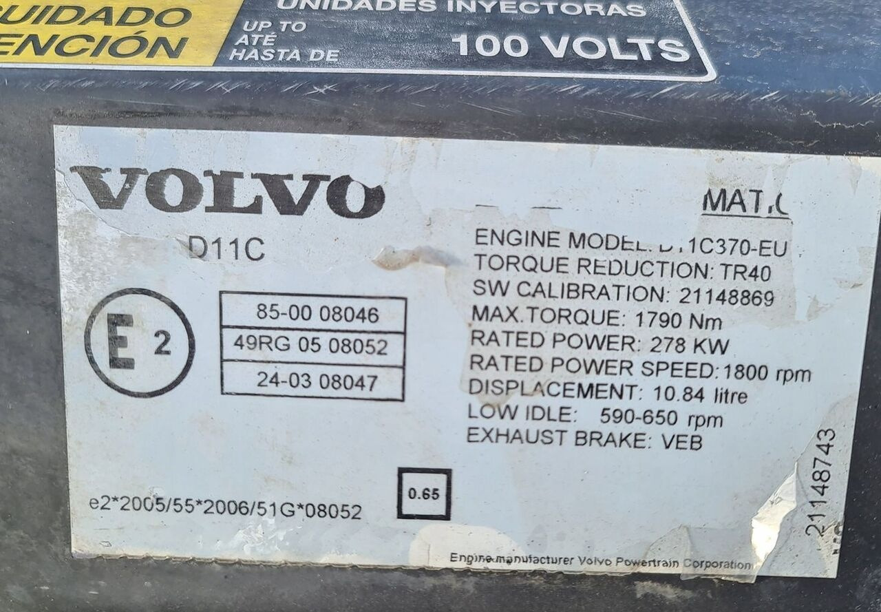 Volvo D11C 370 410 450 VOLVO Volvo FMX - Motor para Camión: foto 2 Volvo D11C 370 410 450 VOLVO Volvo FMX - Motor para Camión: foto 2