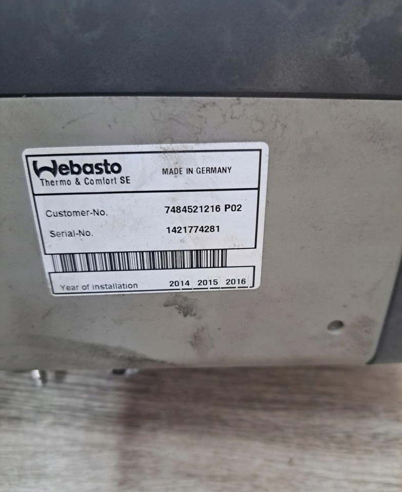WEBASTO OGRZEWANIE POSTOJOWE RENAULT GAMA T RANGE - Calefacción/ Ventilación: foto 4 WEBASTO OGRZEWANIE POSTOJOWE RENAULT GAMA T RANGE - Calefacción/ Ventilación: foto 4