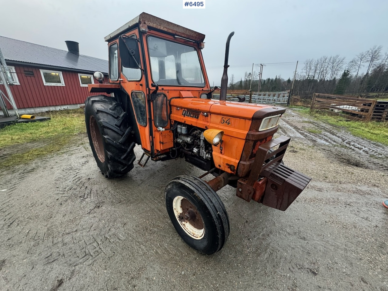 Tractor 1975 Fiat 640 tractor with/twin wheels and triangle. WATCH THE VIDEO!: foto 7