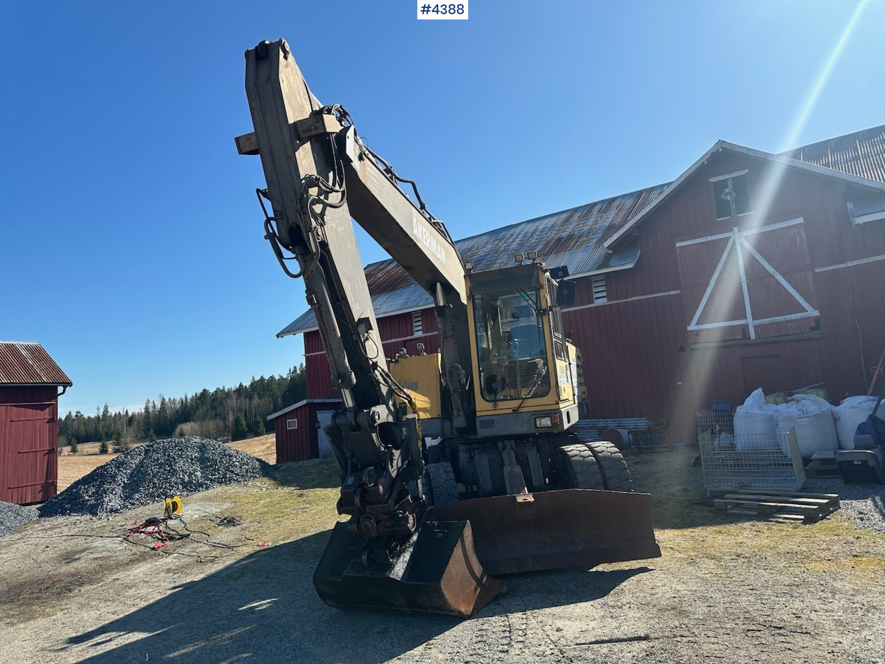 1995 Åkermann EW200 Wheel machine w/ grading bucket og tiltrotator. WATCH VIDEO. - Excavadora: foto 4 1995 Åkermann EW200 Wheel machine w/ grading bucket og tiltrotator. WATCH VIDEO. - Excavadora: foto 4