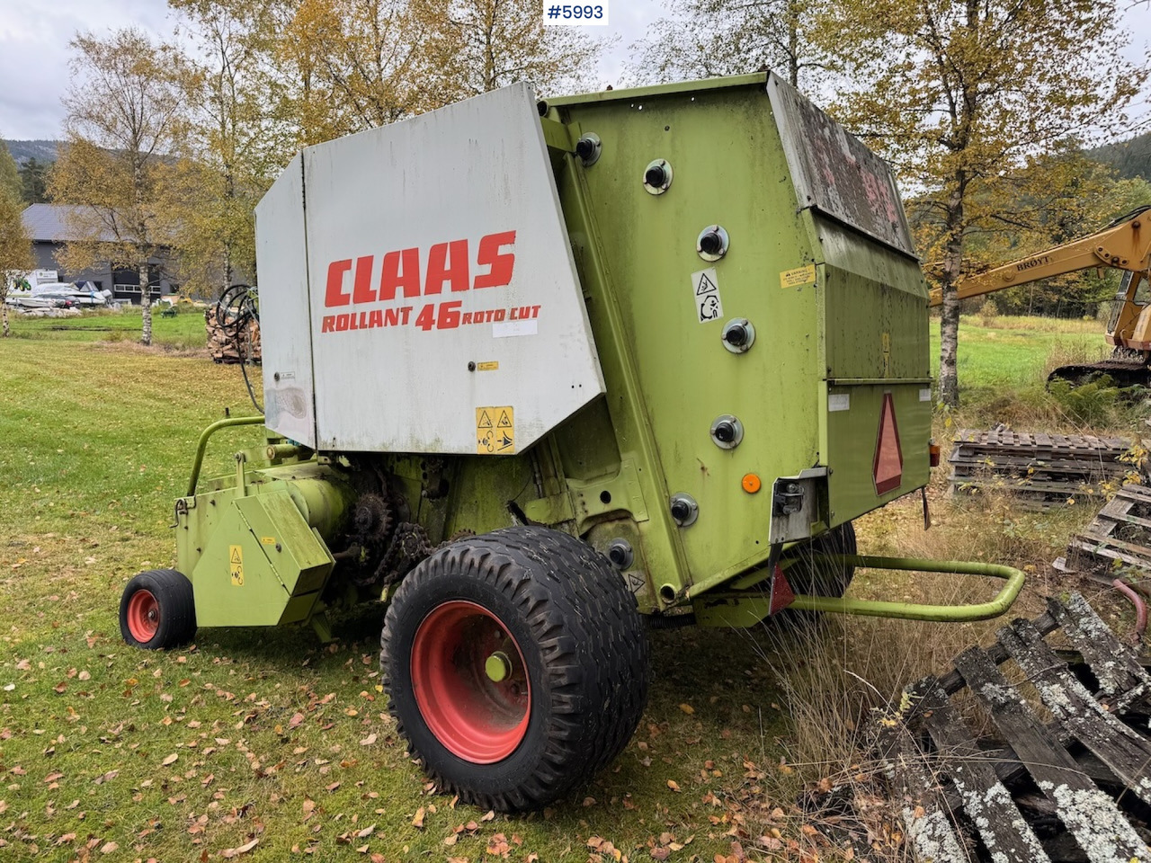 Maquinaria de henificación 1999 Claas Rollant 46 Rotocut and a dividing baler.: foto 8