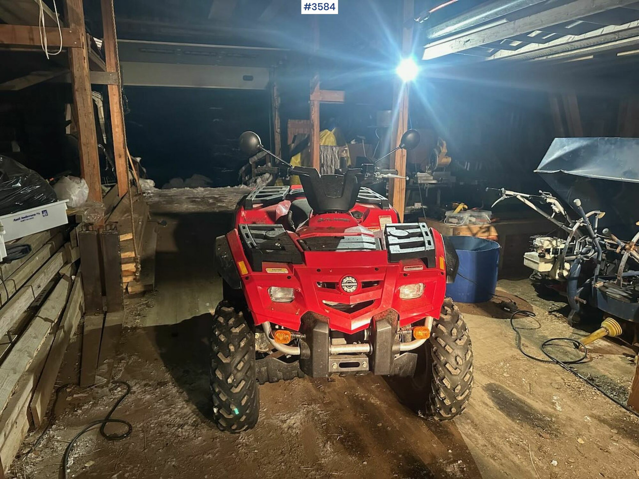 2004 Bombardier Outlander 400 firhjuling w/ Pasture mower and trailer. - Cuadrimoto: foto 3 2004 Bombardier Outlander 400 firhjuling w/ Pasture mower and trailer. - Cuadrimoto: foto 3