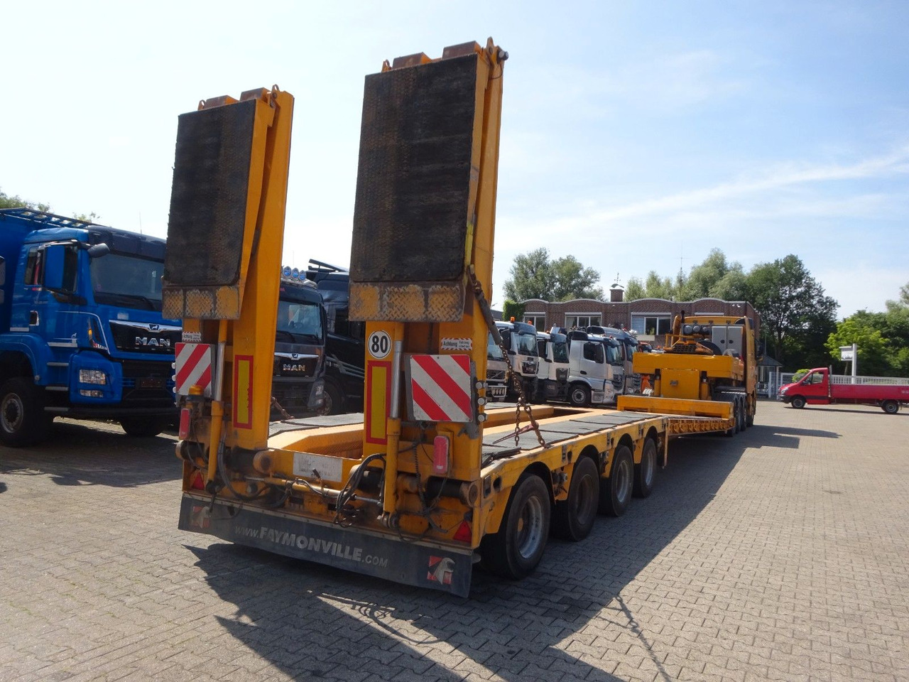 Semirremolque góndola rebajadas Faymonville 4 Achser Tiefbett abnehmbarem S-Hals ausziehbar: foto 8