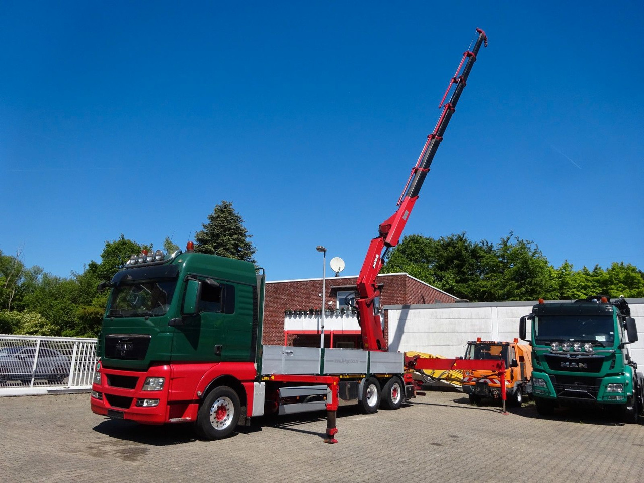 MAN 26.480 TGX + MKG HLK531 Kran +Lift-Lenkachse - Camión caja abierta, Camión grúa: foto 4 MAN 26.480 TGX + MKG HLK531 Kran +Lift-Lenkachse - Camión caja abierta, Camión grúa: foto 4