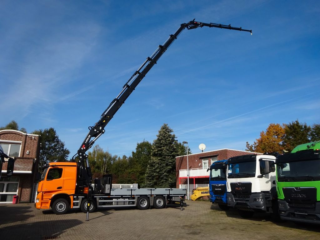 Mercedes-Benz 3751 Arocs Pritsche + HIAB 858 + JIB 8x2 - Camión grúa, Camión caja abierta: foto 2 Mercedes-Benz 3751 Arocs Pritsche + HIAB 858 + JIB 8x2 - Camión grúa, Camión caja abierta: foto 2