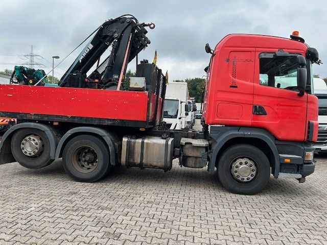 Scania 124 L 470 Pritsche + MKG HLK 201 HP 6x2 - Camión caja abierta, Camión grúa: foto 4 Scania 124 L 470 Pritsche + MKG HLK 201 HP 6x2 - Camión caja abierta, Camión grúa: foto 4
