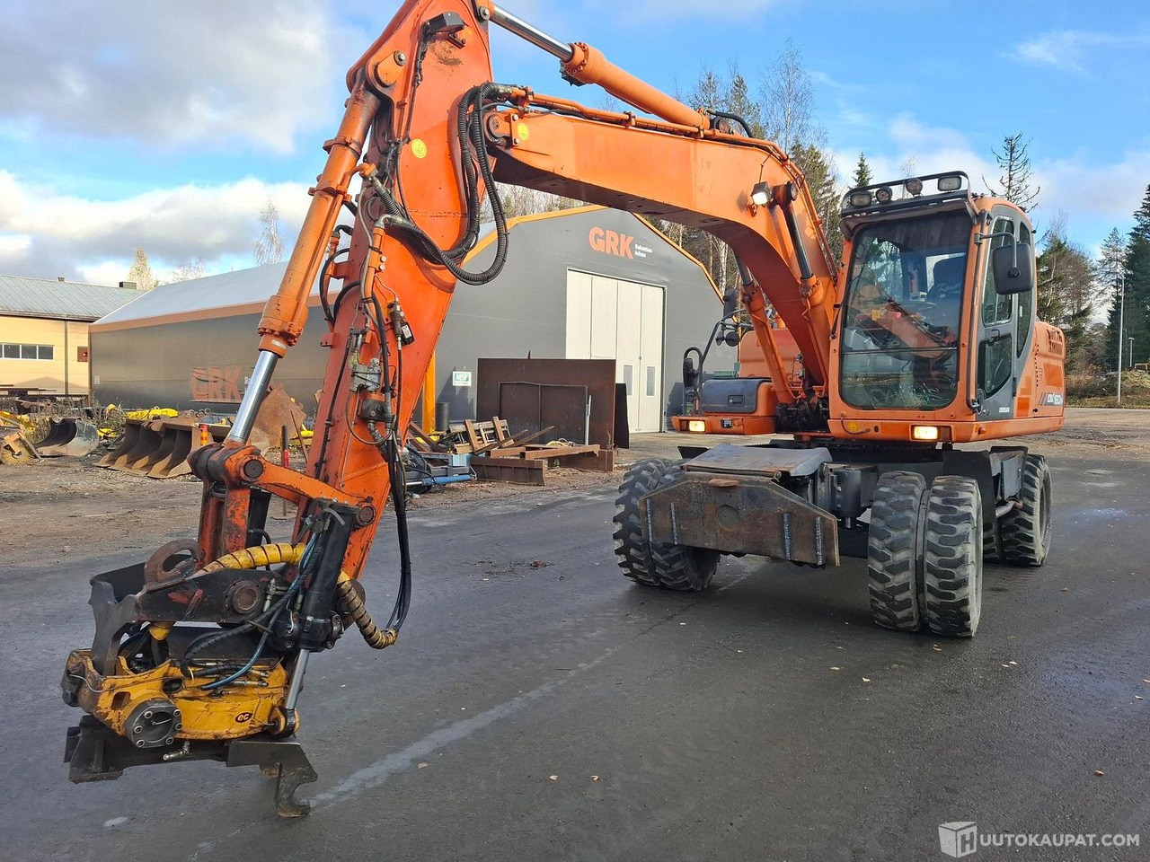 Excavadora de ruedas Doosan DX160W, 2009, Sonkajärvi: foto 1