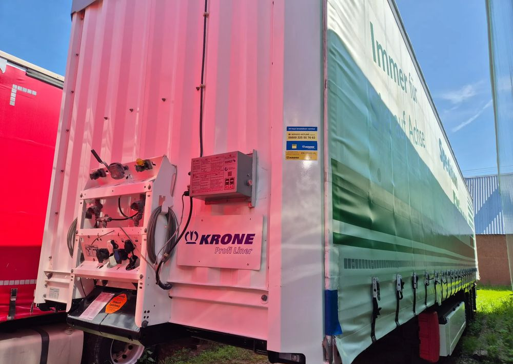 Krone BURTOWA BUDOWLANA VARIOS PÓŁMEGA 385/55 z Niemiec / ALUFELGI / stan bardzo dobry / PODNOSZONA OŚ I DACH / BPW firanka burto-firanka firana burtówka burto firanka - Semirremolque lona: foto 5 Krone BURTOWA BUDOWLANA VARIOS PÓŁMEGA 385/55 z Niemiec / ALUFELGI / stan bardzo dobry / PODNOSZONA OŚ I DACH / BPW firanka burto-firanka firana burtówka burto firanka - Semirremolque lona: foto 5