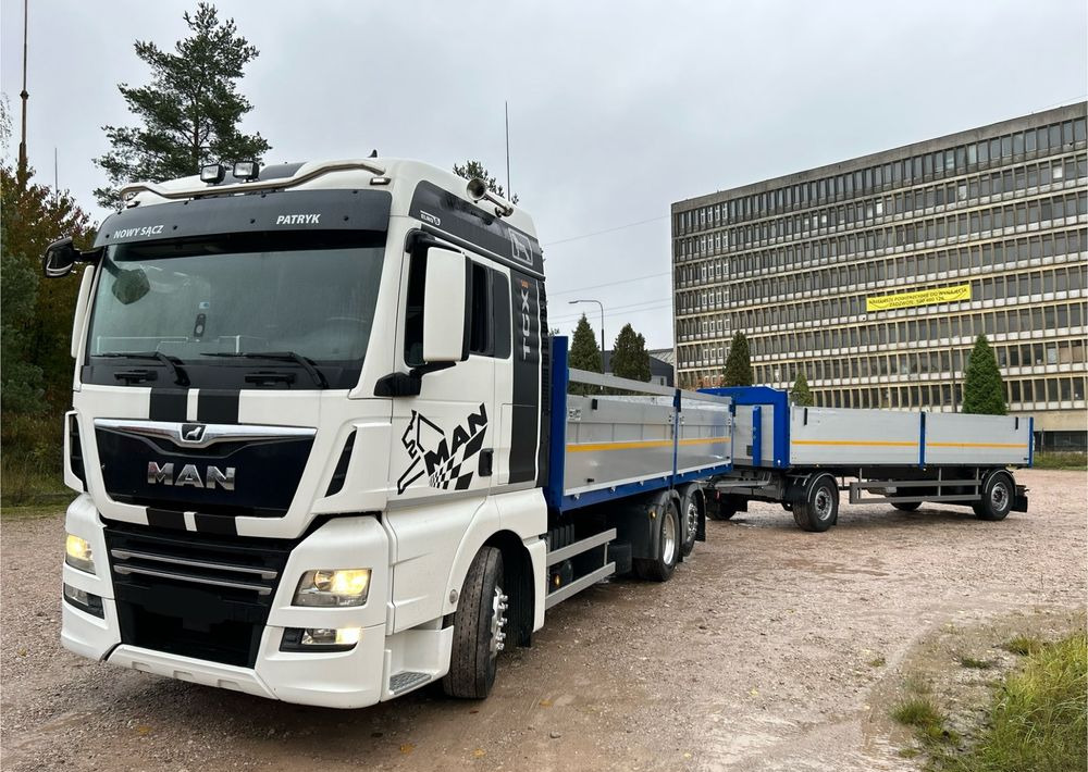 MAN TGX Tandem 1m burty TOP KOMPLET / ALUFELGI / zarejestrowany gotowy do pracy / przyczepa 18t / FULL OPCJA / 26.420 26.460 26.500 26.400 26.440 26.480 26.510 460 500 - Otros maquinaria: foto 1 MAN TGX Tandem 1m burty TOP KOMPLET / ALUFELGI / zarejestrowany gotowy do pracy / przyczepa 18t / FULL OPCJA / 26.420 26.460 26.500 26.400 26.440 26.480 26.510 460 500 - Otros maquinaria: foto 1