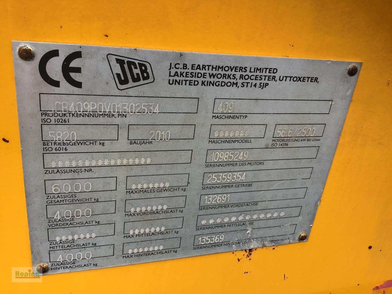 JCB 409 - Cargadora de ruedas: foto 5 JCB 409 - Cargadora de ruedas: foto 5