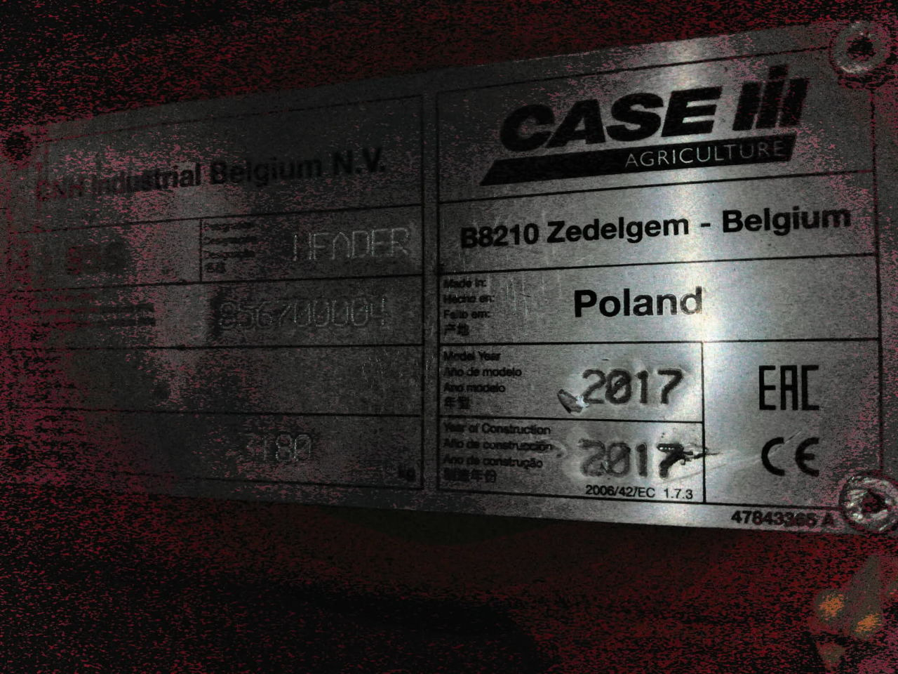 Case IH HEADER 856 - Cabezal de maíz: foto 3 Case IH HEADER 856 - Cabezal de maíz: foto 3