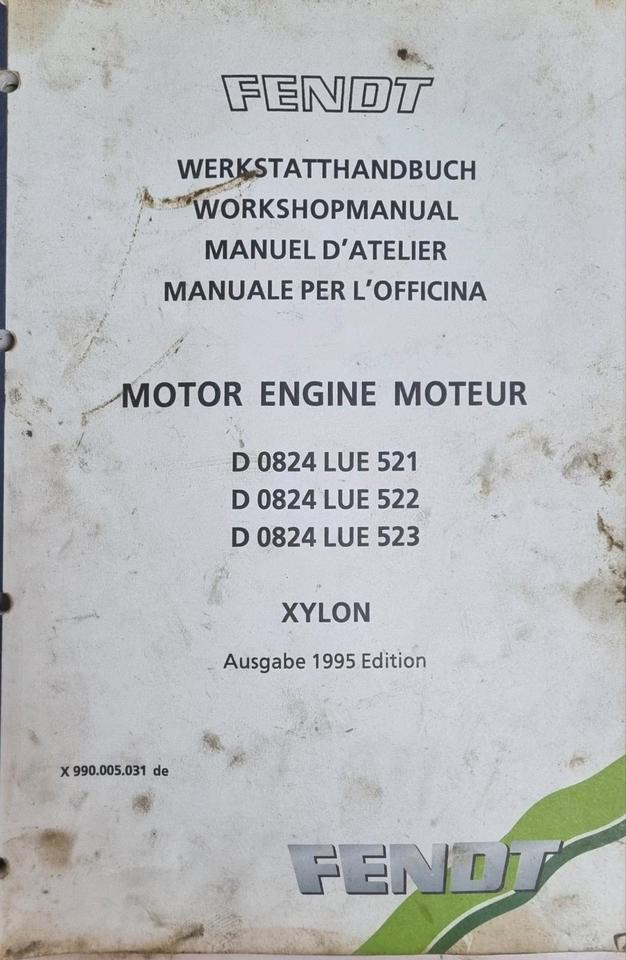 Fendt Xylon Werkstatthandbuch Reperaturanleitung 500 510 515 512 Favorit Werkstattbuch Bedienungsanleitung - Pieza universal para Maquinaria agrícola: foto 4 Fendt Xylon Werkstatthandbuch Reperaturanleitung 500 510 515 512 Favorit Werkstattbuch Bedienungsanleitung - Pieza universal para Maquinaria agrícola: foto 4