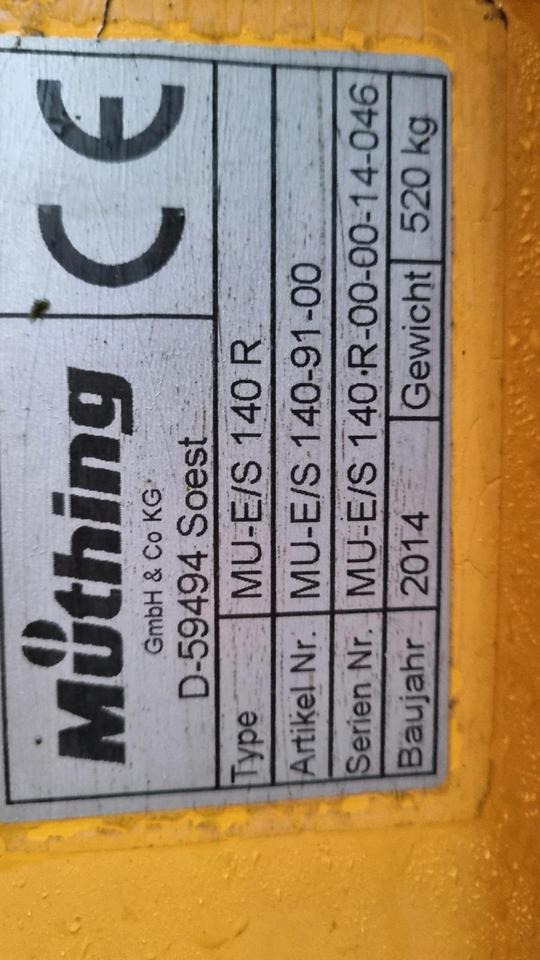 Desbrozadora lateral Müthing MU-E/S 140R Seitenmulcher Mähausleger Böschungsmulcher Böschungsmäher Mulchgerät Mulcher Dücker: foto 6