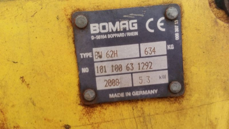 Walec prowadzony Bomag BW 62 H - Mini compactadora: foto 2 Walec prowadzony Bomag BW 62 H - Mini compactadora: foto 2