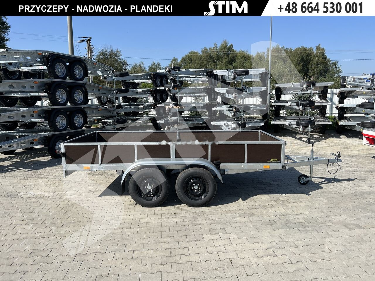 Stim S12-075/3415R + przednia burta otwierana + wzmocnienia ramy - Remolque de coche: foto 3 Stim S12-075/3415R + przednia burta otwierana + wzmocnienia ramy - Remolque de coche: foto 3