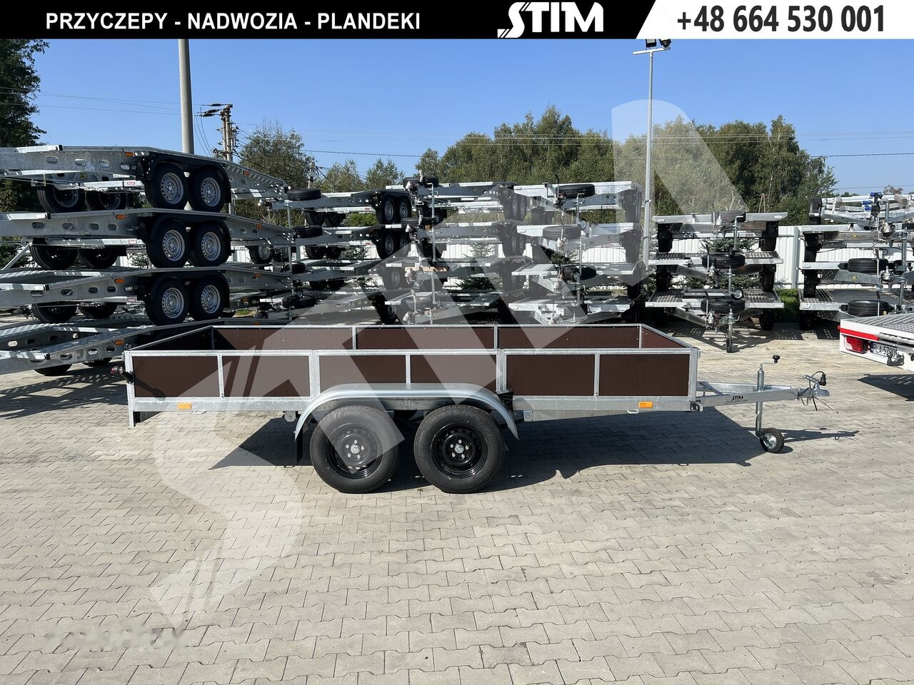 Stim S12-075/4015R + przednia burta otwierana + wzmocniona rama - Remolque de coche: foto 1 Stim S12-075/4015R + przednia burta otwierana + wzmocniona rama - Remolque de coche: foto 1