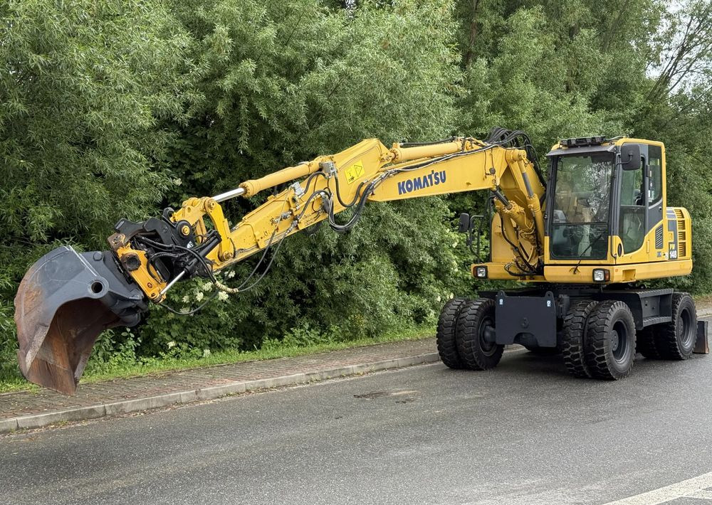 Excavadora de ruedas Komatsu * Komatsu PW 148  *ROTOTILT * Sprowadzona * Stan Perfekcyjny * Koparka Kołowa *: foto 15
