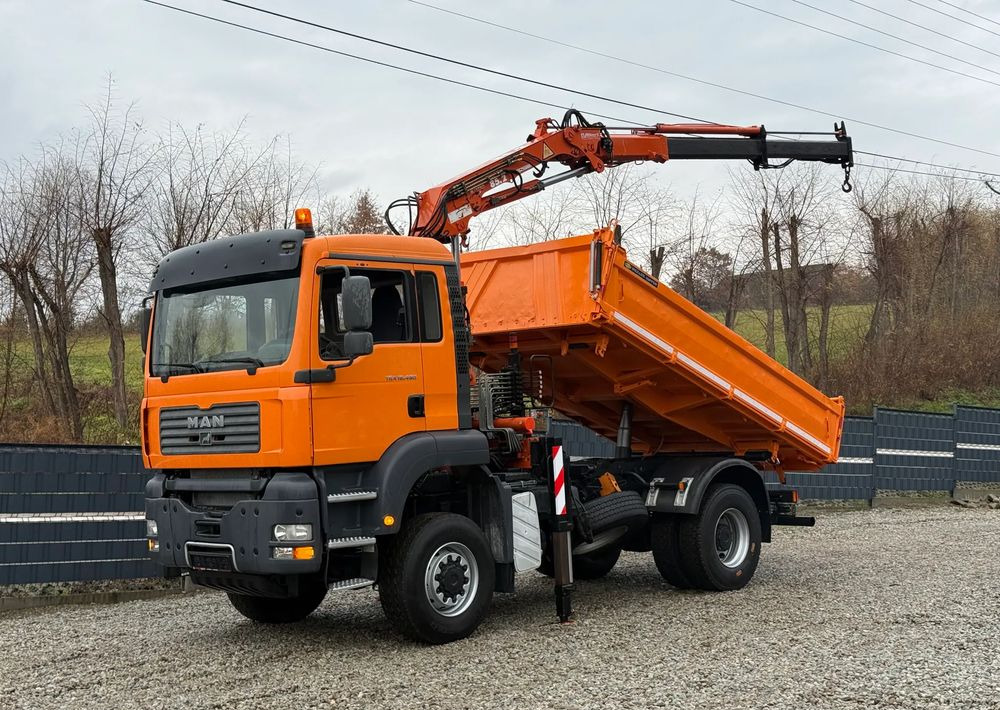 MAN * MAN 18 480 * KIPER WYWROTKA * 4x4 * HDS ATLAS 85* STAN BARDZO DOBRY * Sprowadzony - Camión volquete: foto 1 MAN * MAN 18 480 * KIPER WYWROTKA * 4x4 * HDS ATLAS 85* STAN BARDZO DOBRY * Sprowadzony - Camión volquete: foto 1