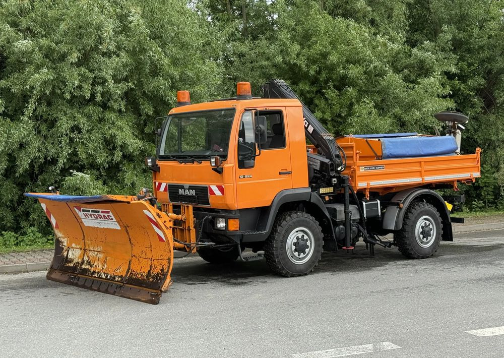 MAN * MAN LE 10.220 *Kiper Wywrotka * 4x4 * Pług Piaskarka * Zimowe Utrzymanie * Sprowadzony * HDS MKG * - Camión volquete: foto 2 MAN * MAN LE 10.220 *Kiper Wywrotka * 4x4 * Pług Piaskarka * Zimowe Utrzymanie * Sprowadzony * HDS MKG * - Camión volquete: foto 2