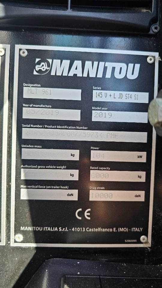 Leasing de Manitou MLT 961 145 V + L JD ST4 S1  Manitou MLT 961 145 V + L JD ST4 S1: foto 17
