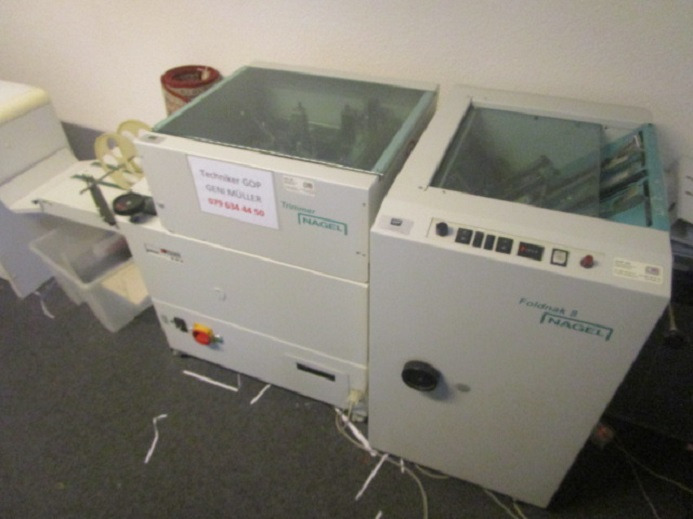 FALZ- UND HEFTMASCHINE NAGEL FOLDNAK 8 MIT TRIMMER - Plegadora de papel: foto 2 FALZ- UND HEFTMASCHINE NAGEL FOLDNAK 8 MIT TRIMMER - Plegadora de papel: foto 2