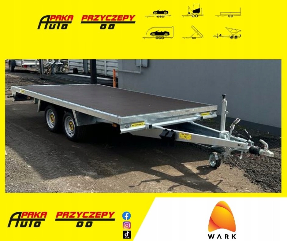 PLATFORMY PRZYCZEPA 4x2 WARK DMC 2700 / WARK 4x2 Platform Trailer DMC 2700 - Remolque caja abierta: foto 1 PLATFORMY PRZYCZEPA 4x2 WARK DMC 2700 / WARK 4x2 Platform Trailer DMC 2700 - Remolque caja abierta: foto 1