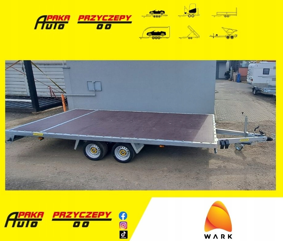 PRZYCZEPA PLATFORMOWA 5X2 WARK DMC 3500 / WARK PLATFORM TRAILER 5X2 DMC 3500 - Remolque caja abierta: foto 1 PRZYCZEPA PLATFORMOWA 5X2 WARK DMC 3500 / WARK PLATFORM TRAILER 5X2 DMC 3500 - Remolque caja abierta: foto 1