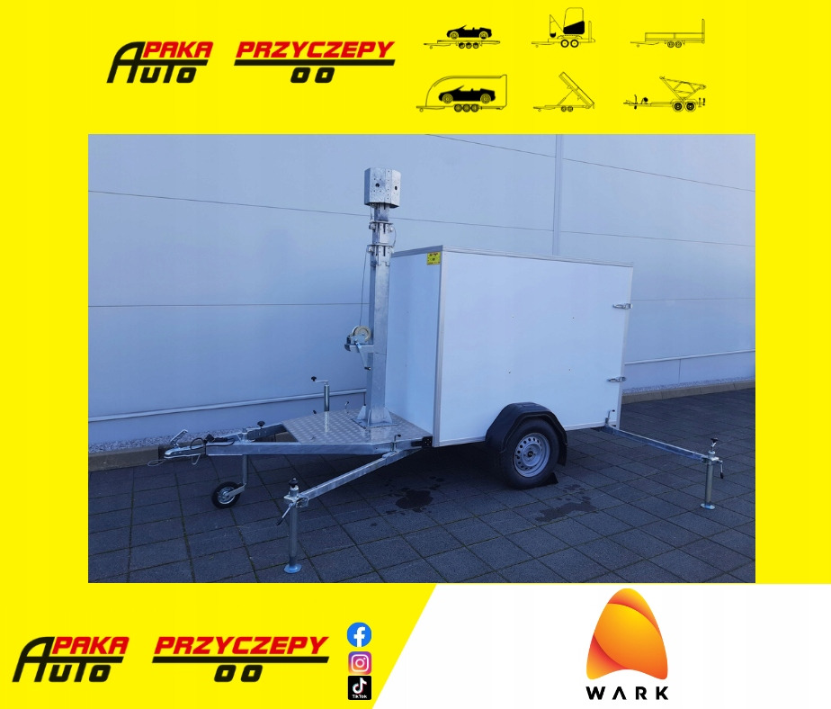 PRZYCZEPA Z MASZTEM TELESKOPOWYM DO MONITORINGU / TRAILER WITH TELESCOPIC MAST FOR MONITORING - Remolque caja cerrada: foto 1 PRZYCZEPA Z MASZTEM TELESKOPOWYM DO MONITORINGU / TRAILER WITH TELESCOPIC MAST FOR MONITORING - Remolque caja cerrada: foto 1