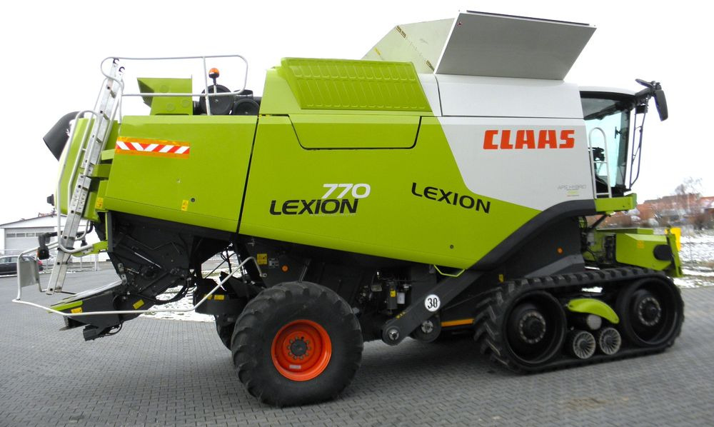 Claas Lexion 770 Terra Trac Heder V10,5, Najbogatsza Wersja, Nie Malowany, Stan Bardzo Dobry - Cosechadora de granos: foto 4 Claas Lexion 770 Terra Trac Heder V10,5, Najbogatsza Wersja, Nie Malowany, Stan Bardzo Dobry - Cosechadora de granos: foto 4