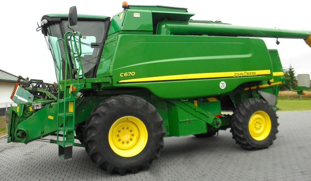 John Deere C 670 2008 Rok, heder 7,6m, 1900 mtg, Nie Malowany, Stan Idealny - Cosechadora de granos: foto 3 John Deere C 670 2008 Rok, heder 7,6m, 1900 mtg, Nie Malowany, Stan Idealny - Cosechadora de granos: foto 3