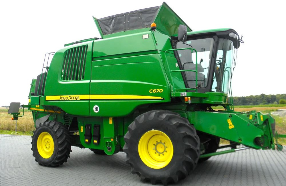 John Deere C 670 2008 Rok, heder 7,6m, 1900 mtg, Nie Malowany, Stan Idealny - Cosechadora de granos: foto 4 John Deere C 670 2008 Rok, heder 7,6m, 1900 mtg, Nie Malowany, Stan Idealny - Cosechadora de granos: foto 4