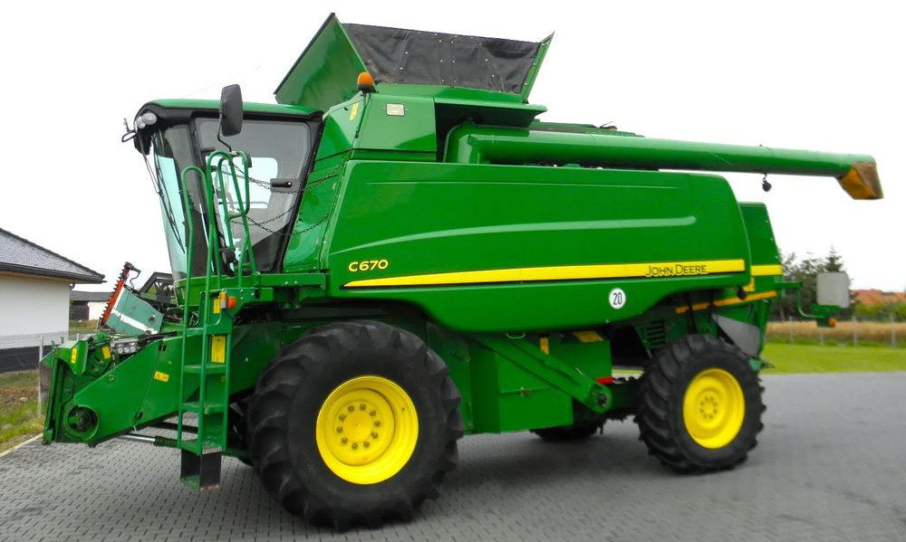 John Deere C 670 2008 Rok, heder 7,6m, 1900 mtg, Nie Malowany, Stan Idealny - Cosechadora de granos: foto 5 John Deere C 670 2008 Rok, heder 7,6m, 1900 mtg, Nie Malowany, Stan Idealny - Cosechadora de granos: foto 5